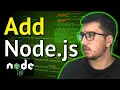 Add Node js Express Server to HTML page