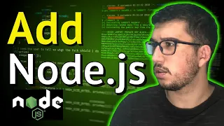 Add Node js Express Server to HTML page