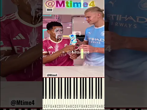 Haaland’s Milk Prank on Bellingham 😂🥛- Piano #parody #football #haaland