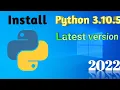 How to Download Python Latest Version in Windows 10 python 3 10 5 Divyesh Programming knowledge