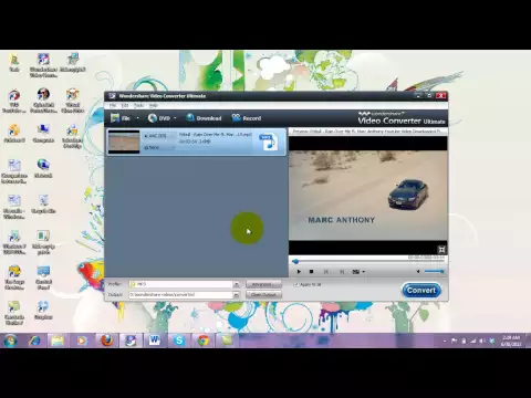 Download MP3 Convert FLV to MP3 video format using Wondershare Converter