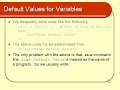 Default Values for Variables - Shell Scripting