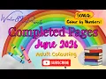 June 2026 Completed Pages Summer Colouring Glitter Colour-by-Number Fun