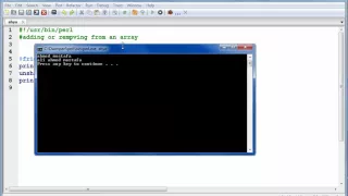perl tutorial NO 8 Array operations add remove