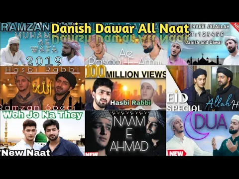 Download MP3 Danish Dawar All New top Naat In 1 Video2021 Danish Dawar All part mix Hasbi Rabbi All part1234567