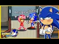 AMY NOOOOOOO Sonic Reacts AMONG US but with Sonic The Hedgehog