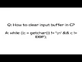 How to clear input buffer in C
