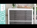 IKEA Hack Kallax Shelf to Flat File Cabinet Drawers
