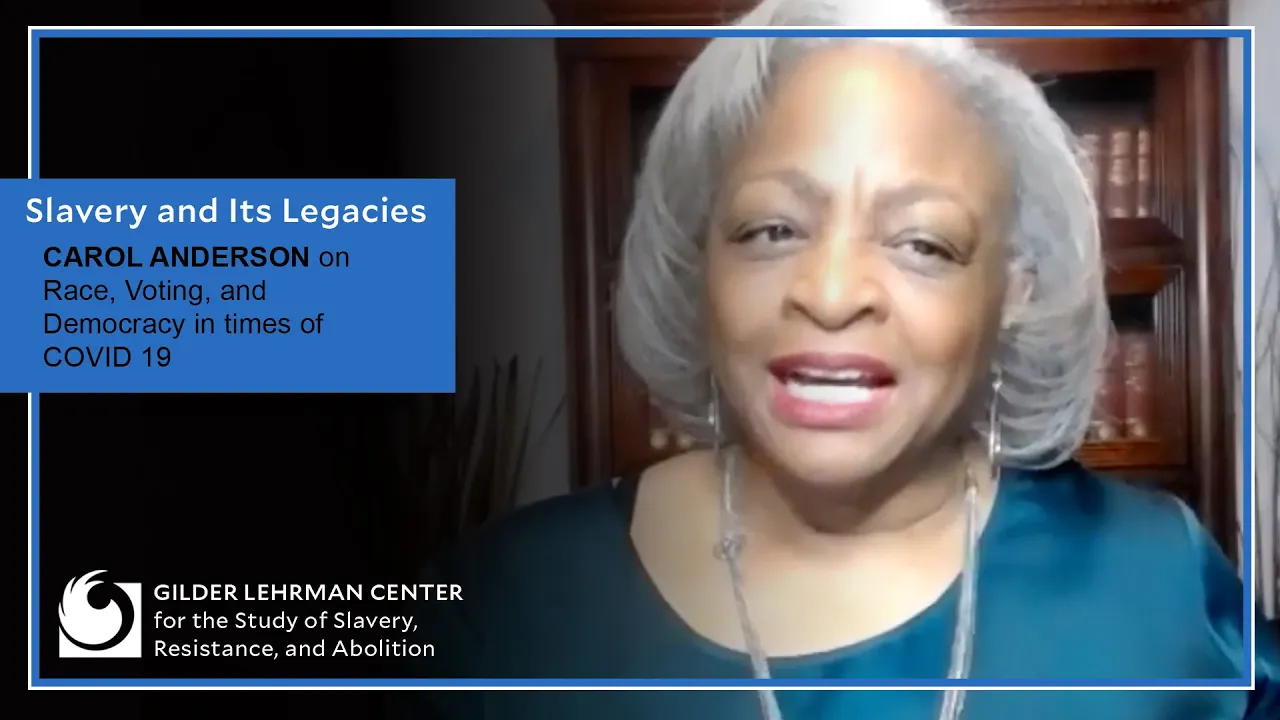 Carol Anderson on Race, Voting, and Democracy in times of COVID 19