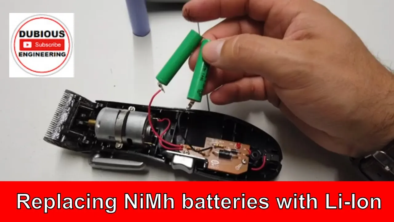 DuB-EnG: Replacing Rechargable NiMh or NiCd Batteries/cells - Upgrade power tools to Lithium Ion