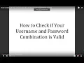 How to Check if Your UCLA Logon ID and Password Combination is Valid