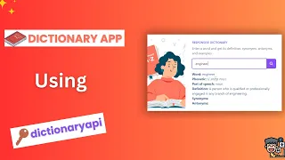 Create Dictionary App Using HTML Tailwind CSS JavaScript and dictionary Api Dictionary App Api