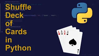 Shuffle Deck of Cards in Python Python Examples Python Coding Tutorial Python Coding Interview