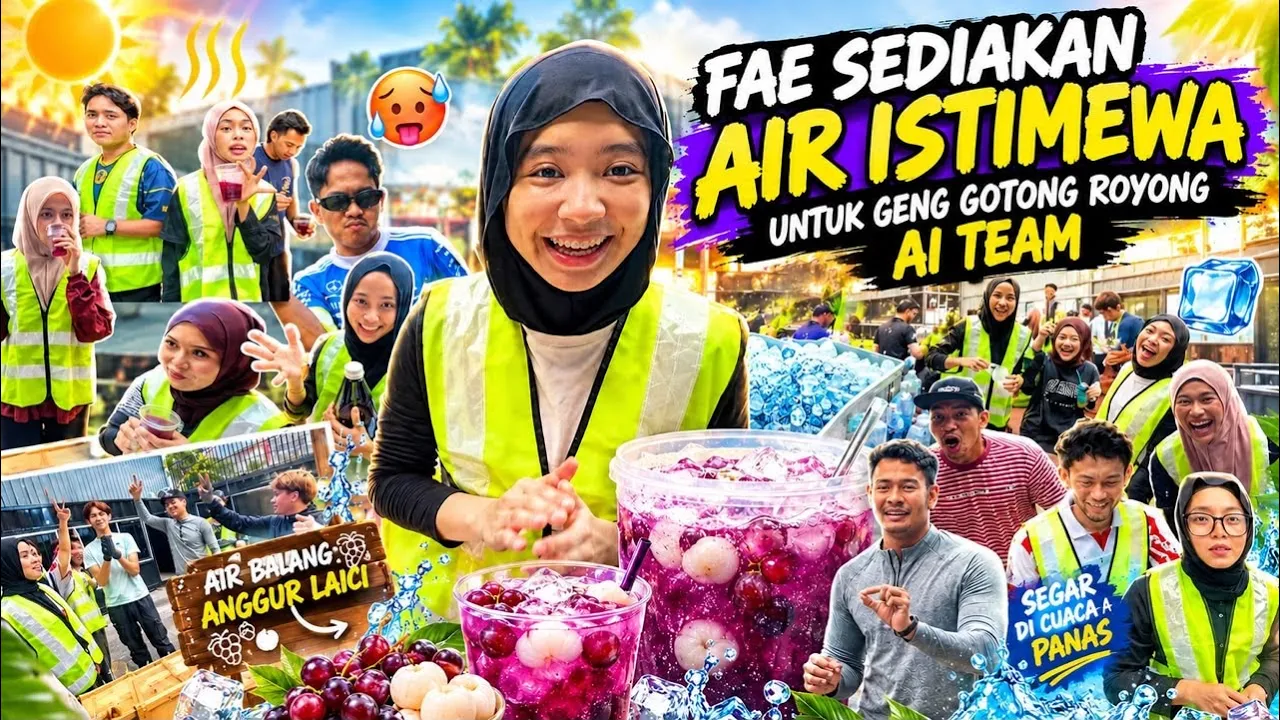 SEDIAKAN AIR TERSEDAP UNTUK GENG GOTONG ROYONG AITEAM🫶🏻‼️