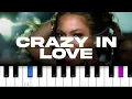 Beyonce - Crazy In Love piano tutorial