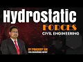 LEC 13 Hydrostatic Pressure Force Fluid Mechanics Civil Engineering BY PRADEEP SIR
