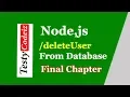 how to create RESTful API with Nodejs in Hindi Delete user from database delete Method in node