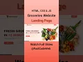 Create Grocery Website Using HTML CSS Fast Code