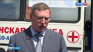 Первая в этом году партия передвижных фельдшерско-акушерских пунктов отправилась в 10 районов области