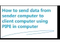 How to send data from sender to receiver using pipe in C language in linux