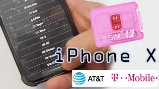 iPhone X Unlock R-Sim 12 T-Mobile ATT Current Works on all Networks 2018