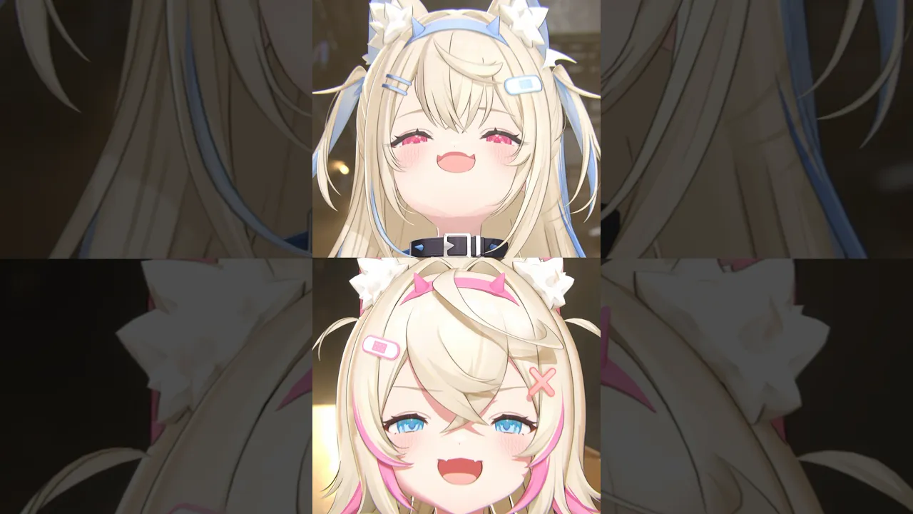 🐱 when a tasty tail appears in front of you... what do you do? #FUWAMOCO #shorts #ホロライブ #vtuber