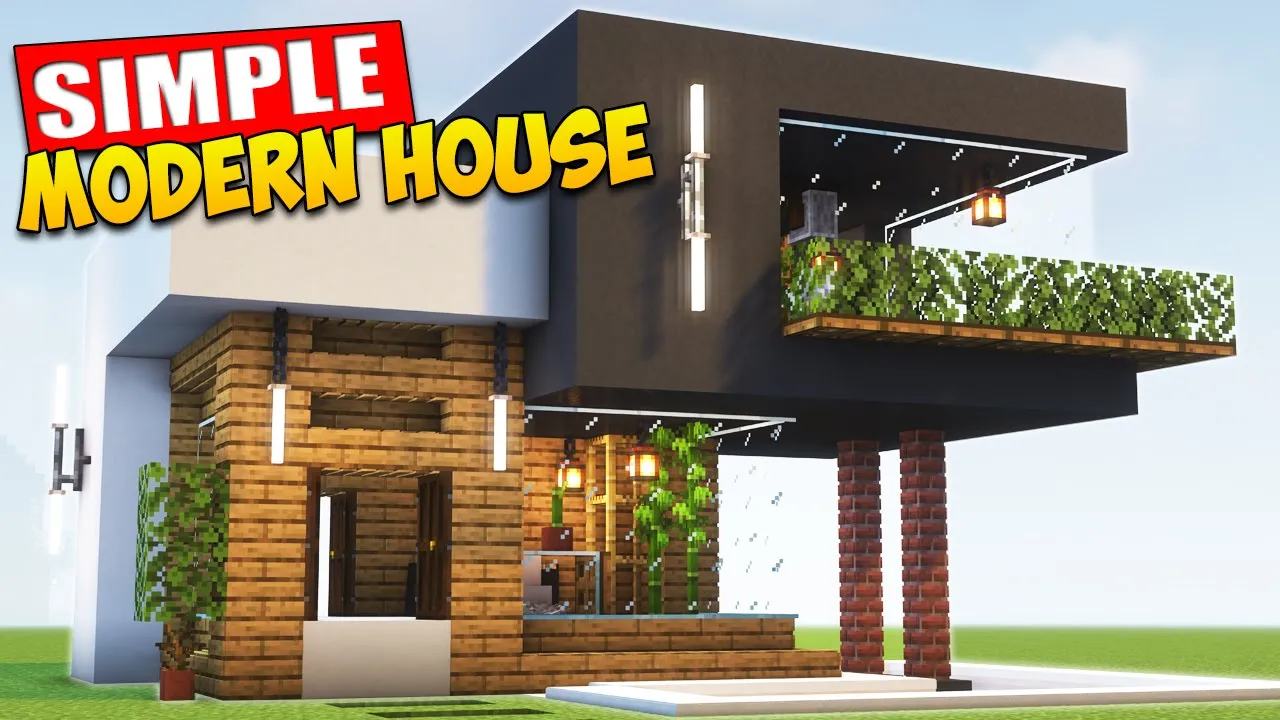 Minecraft: Basic Modern House Tutorial ⚒️