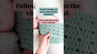 Easy Colorful Crochet Blanket