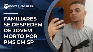 Jovem morto por PMs em Moema (SP) é enterrado nesta 2ª; 4 policiais são afastados | #SBTBrasil