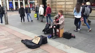 Download Coldplay - Adventure of a Lifetime - Busking in Glasgow | Andrew Duncan Cover MP3