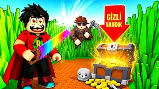 GİZLİ Hazine Buldum 😲 Roblox +1 cut Grass Adventure!