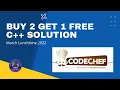 Buy 2 Get 1 Free Problem Code SALE2 C 14 Solution CodeChef