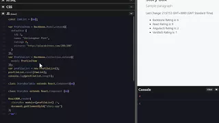 React with backbone models - no external frameworks required