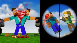 Satisfying Brutal Steve Ragdoll Physics