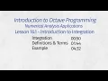 Octave Programming Lesson 16 1 - Introduction to Integration