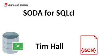 Simple Oracle Document Access SODA for SQLcl