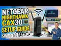 NETGEAR Nighthawk CAX30 Setup AX2700 WiFi 6 Cable Modem Router - Easy Guide