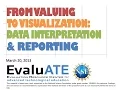 EvaluATE Webinar From Valuing to Visualization Data Interpretation and Reporting