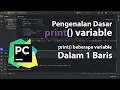 Cara Konversi Beberapa Variable Integer Float Boolean Dalam String print Python
