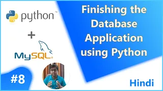 Finishing up the database application using python Python with MySQL