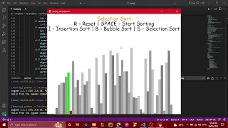 Sorting algorithm visualization CS50 Final project