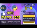 Counting Problem starters 67 Python solution