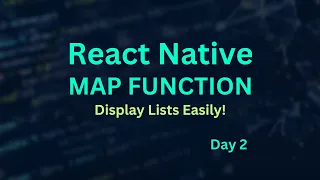 React Native Tutorial Display Lists Using Map Function Beginner Friendly
