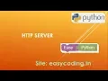Easy Python tutorial HTTP server