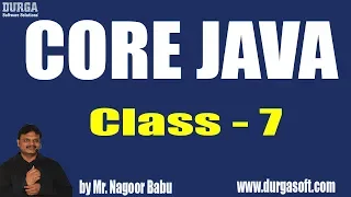 JAVA Features Part - 2 Class