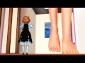 MMD giantess Stick to the bottom of the foot