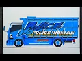 POLICE WOMAN, menggambar mewarnai truk oleng, menggambar truk oleng modifikasi mbois police woman