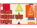 LEARN JAVA Drawing shapes class example