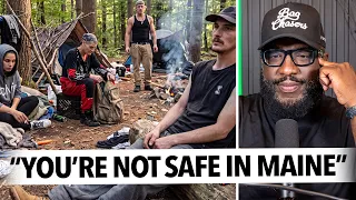 "You're Not Safe In Maine..." Republican and Trump Supporter Attacked In Woods Exposing Encampment
