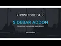 PressApps Knowledge Base Contextual Sidebar Addon Codecanyon Scripts and Snippets